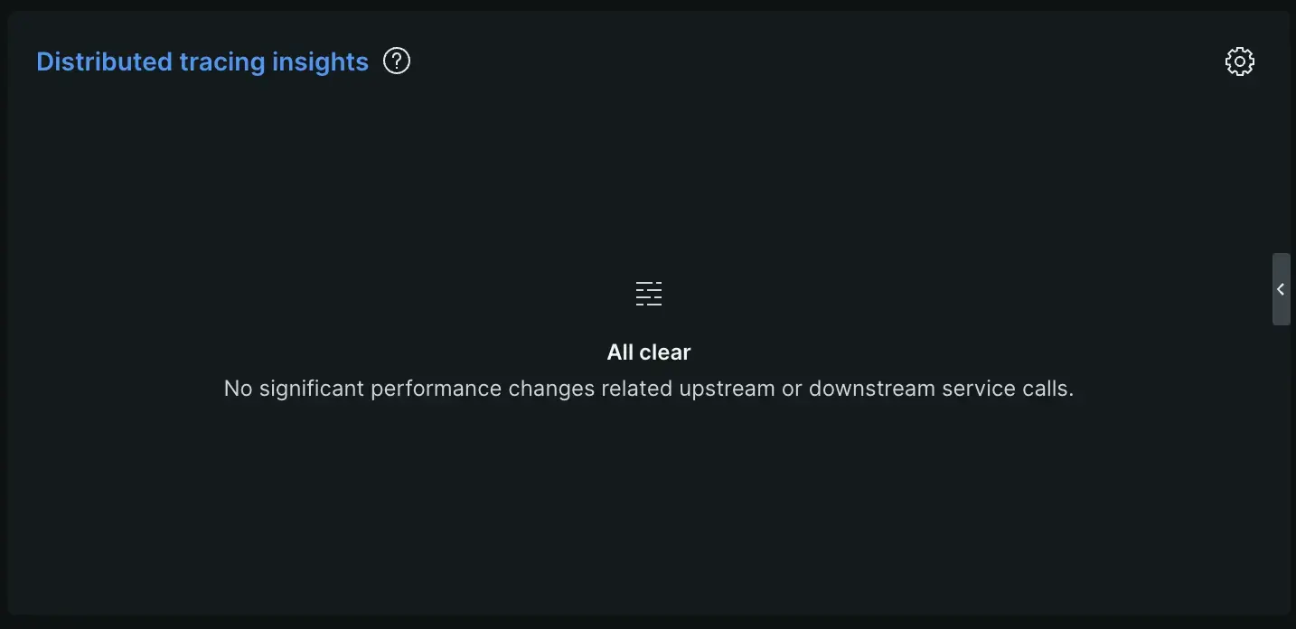 Signal summaries example Example of signal summaries view